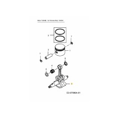 CRANKSHAFT KM-006663 ORIGINAL MTD