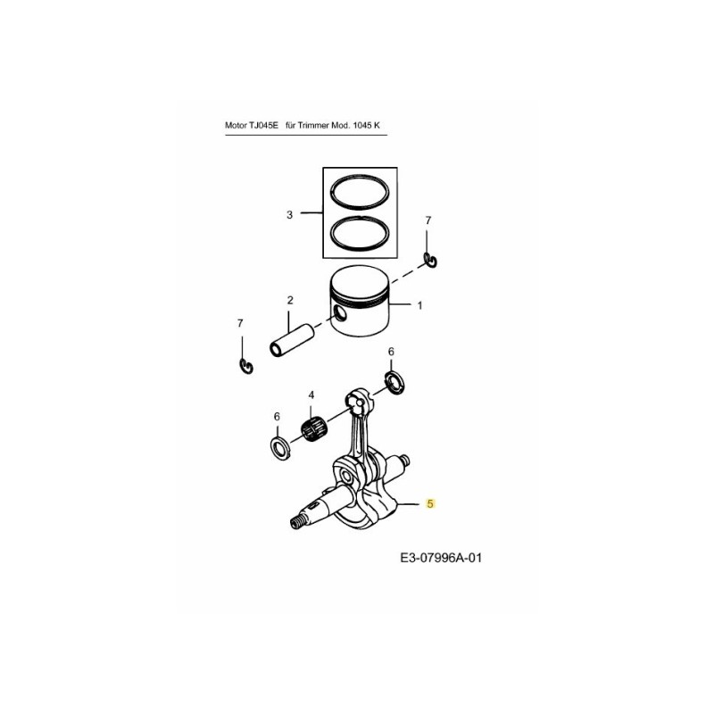 ALBERO MOTORE KM-006663 ORIGINALE MTD