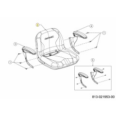 ASIENTO: RESPALDO ALTO: CUB: con OPS 757-06027 ORIGINAL MTD