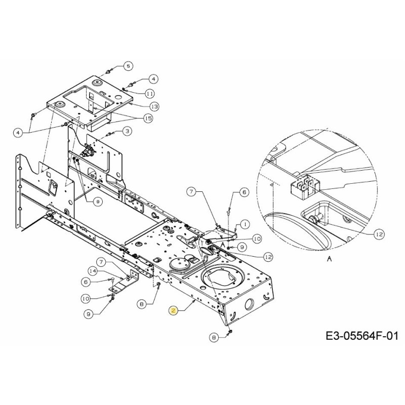 TELAIO ASM HYDRO RD 683-04681C-S ORIGINALE MTD