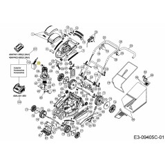 KIT MOTORE SOFFIATORE/ASPIRATORE 40V 753-10784 ORIGINALE MTD | Newgardenstore.eu