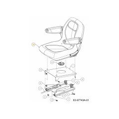 SEAT - COMMERCIAL MB 757-04140 ORIGINAL MTD | Newgardenstore.eu