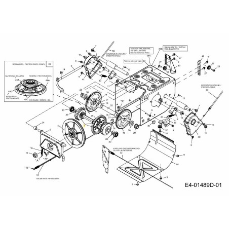 ARBRE ASM:HEX:ROUE DE FRICTION 618-04322A ORIGINAL MTD | Newgardenstore.eu