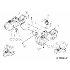 TANQUE DE COMBUSTIBLE CONJUNTO RH 651-04319A ORIGINAL MTD | Newgardenstore.eu