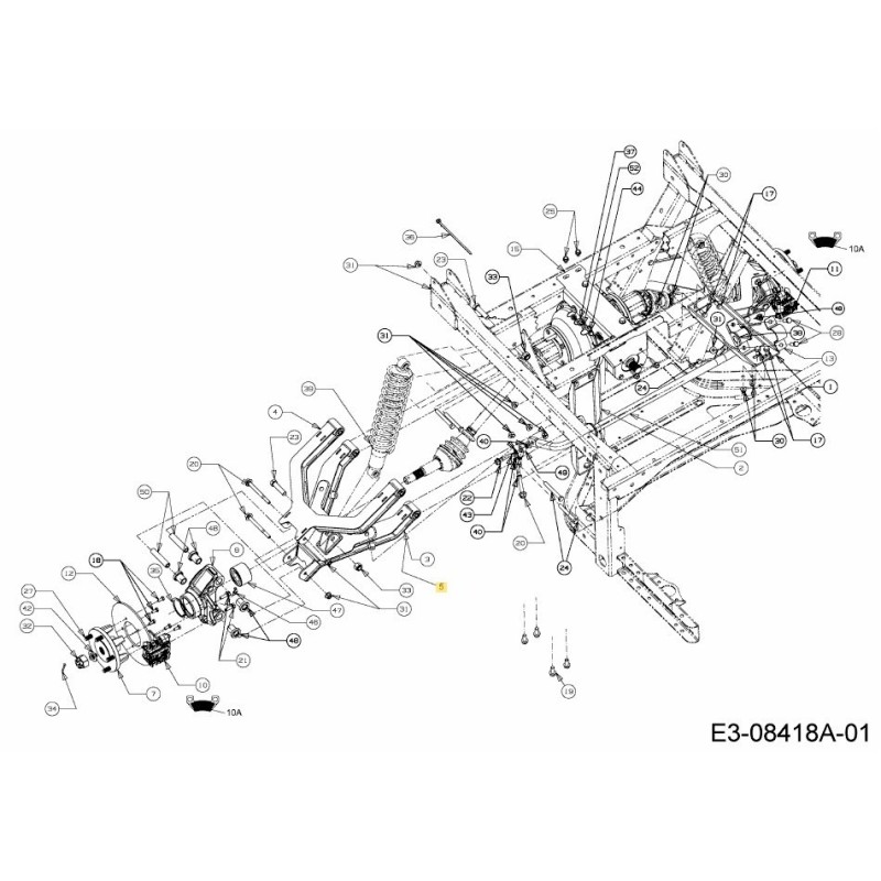CONTROL ASM LOWER 607-04396A ORIGINAL MTD