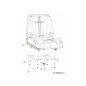 SEAT WITH SLIDES 757-05091A ORIGINAL MTD