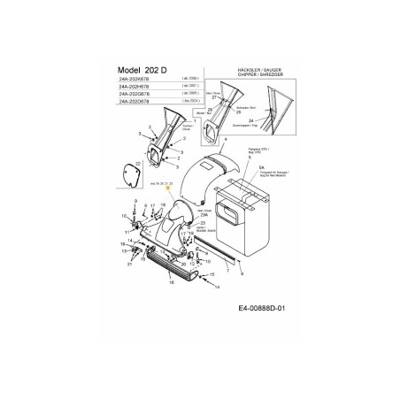 UGELLO ASM CSV NERO 631-0086 ORIGINALE MTD | Newgardenstore.eu
