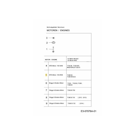 MOTOR 179 CC OHV 752Z165-RHB ORIGINAL MTD | Newgardenstore.eu