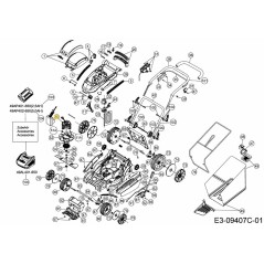 KIT MOTORE SOFFIATORE/ASPIRATORE 40V 753-10747 ORIGINALE MTD | Newgardenstore.eu