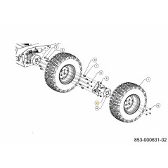 ADATTATORE PER DOPPIA RUOTA 680-00574A ORIGINALE MTD | Newgardenstore.eu