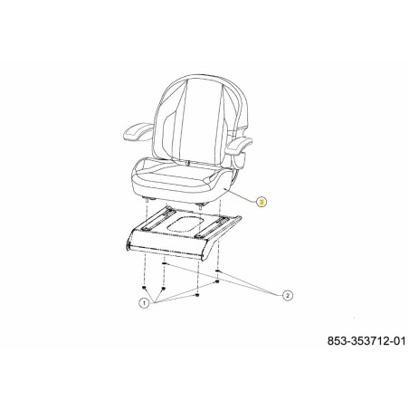 SEAT - COMMERCIALE MB 757-06200 ORIGINALE MTD | Newgardenstore.eu