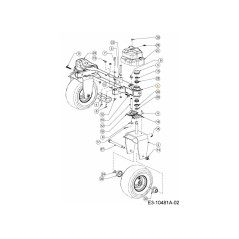 AXLE ASM FRONT 603-05275A ORIGINAL MTD