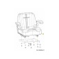 ASIENTO CON DESLIZADORES/REPOSABRAZOS 757-05106 ORIGINAL MTD