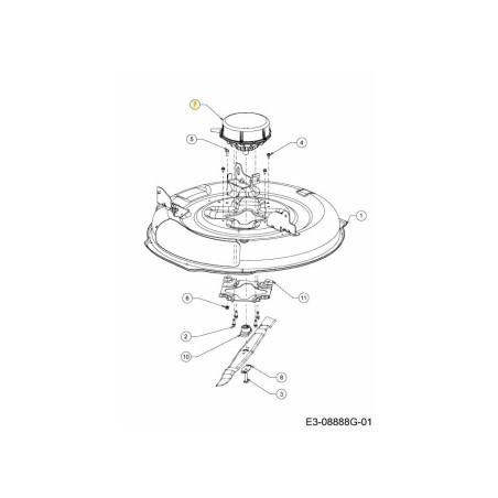 48V 30" Mähdeckmotor 724-04909 ORIGINAL MTD | Newgardenstore.eu