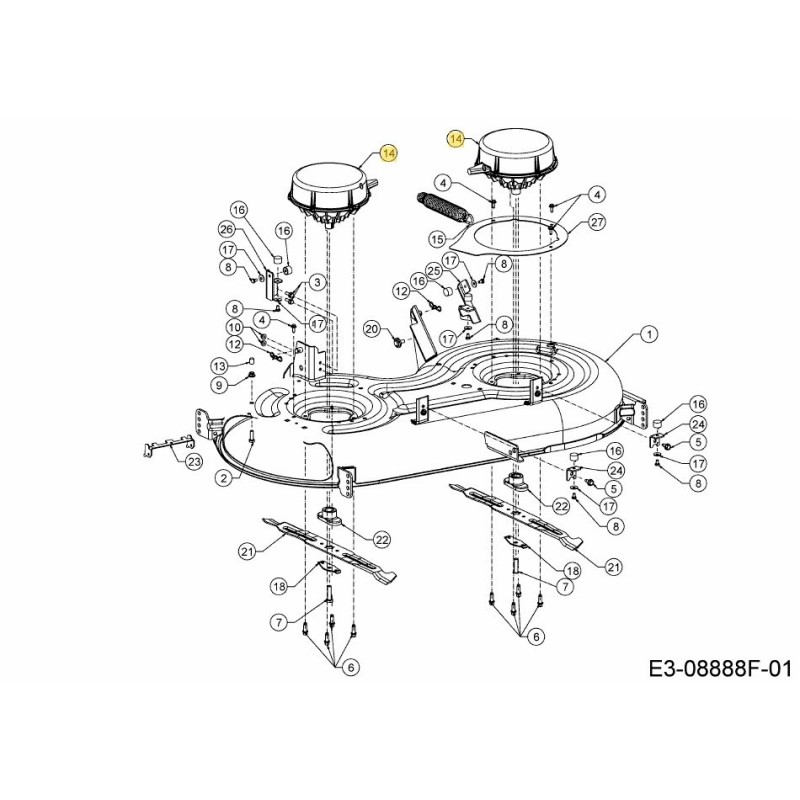 MOTOR DE PLATAFORMA DE 48 V Y 42" 724-04969 ORIGINAL MTD