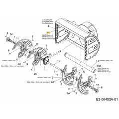 HOUSING ASM WOLF RED 684-04301-WR ORIGINAL MTD