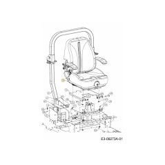 SEDILE CON BRACCIOLO 757-05011A ORIGINALE MTD