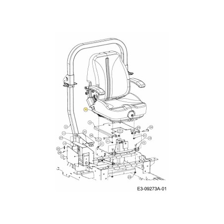 ASIENTO CON BRAZO 757-05011A ORIGINAL MTD | Newgardenstore.eu