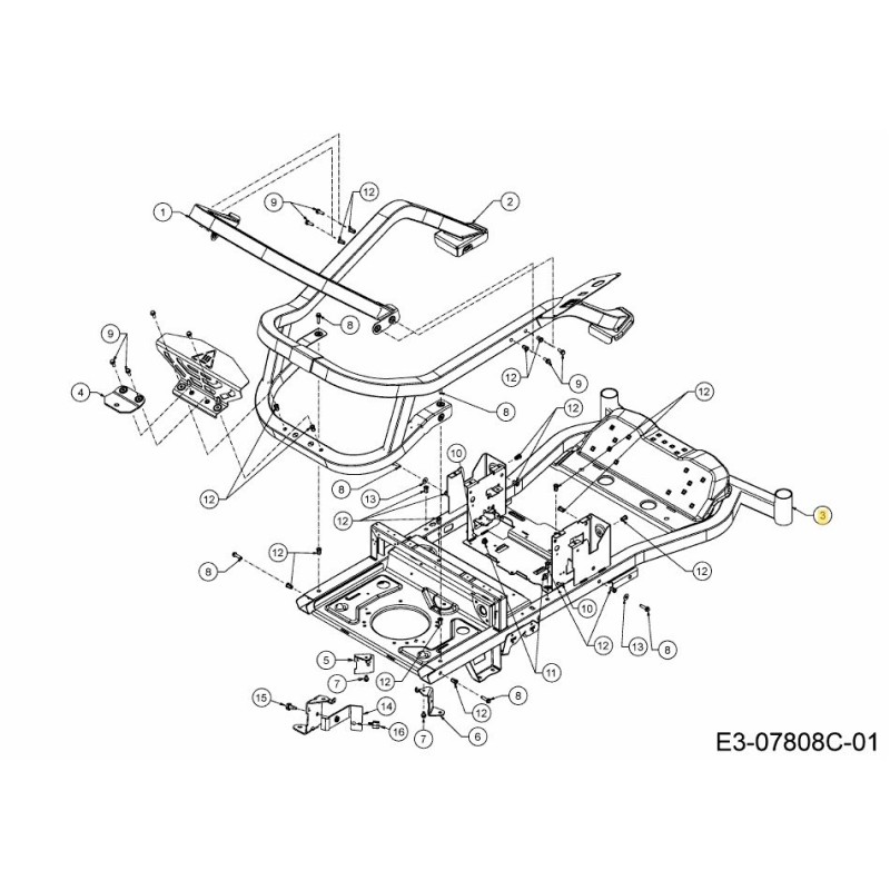 FRAME LOWER 603-06039ACY ORIGINAL MTD