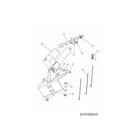ACTUATOR ELECTRIC LINE 725-04379 ORIGINAL MTD | Newgardenstore.eu