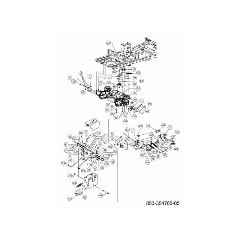 TRASMISSIONE IDRO SX 618-09948 ORIGINALE MTD