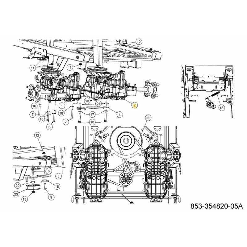 TRASMISSIONE IDRO RH 618-09960 ORIGINALE MTD