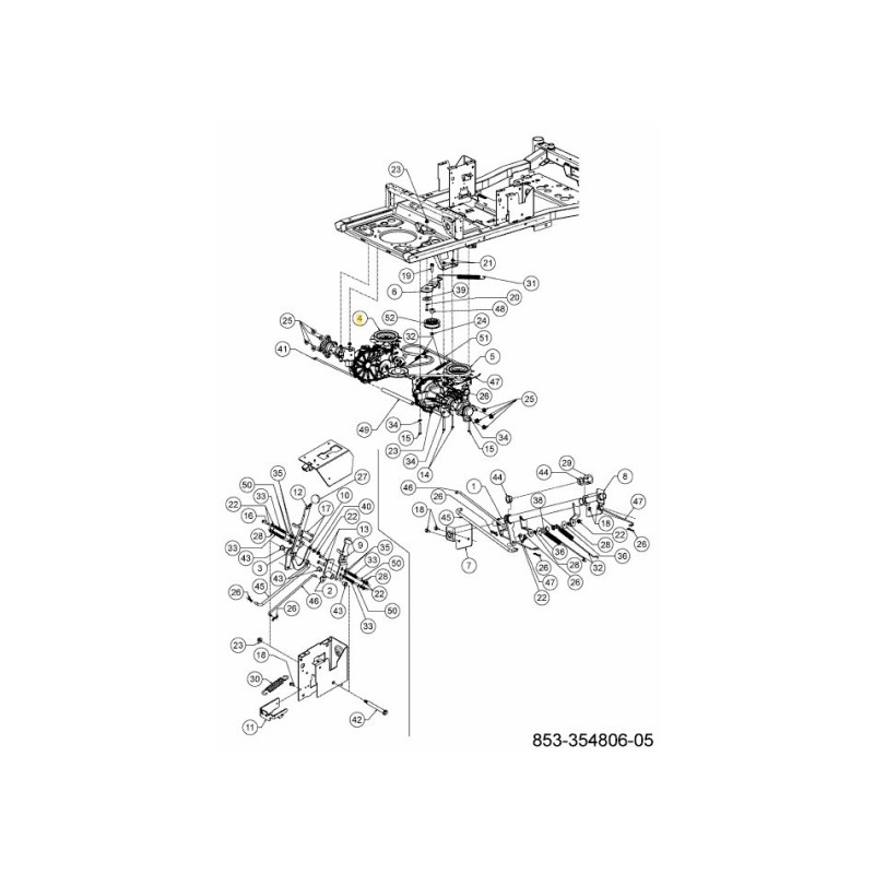 TRASMISSIONE IDRO SX 618-09982 ORIGINALE MTD