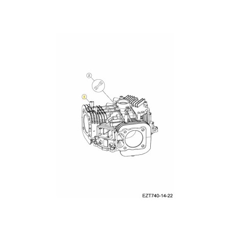 CONJUNTO DE BLOQUE CORTO KH-010223 ORIGINAL MTD | Newgardenstore.eu