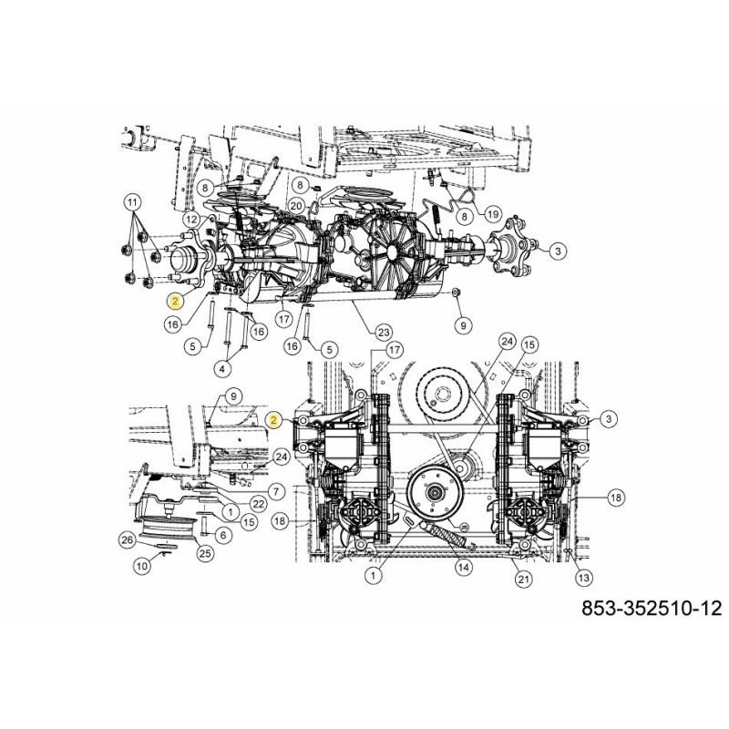 TRASMISSIONE IDRO SX 618-07633A ORIGINALE MTD