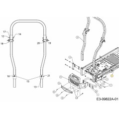 TELAIO DEL RICEVITORE 603-05238ACY ORIGINALE MTD | Newgardenstore.eu