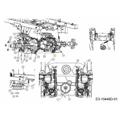 HYDRAULISCHES RECHTSGETRIEBE ZT2800 618-07714A ORIGINAL MTD