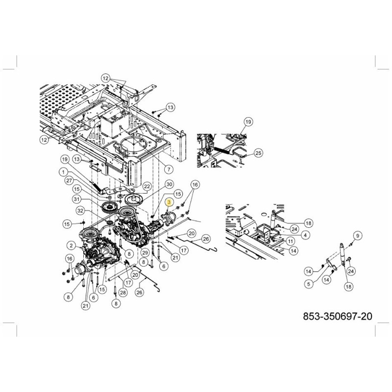 TRASMISSIONE IDRO RH 618-09973 ORIGINALE MTD