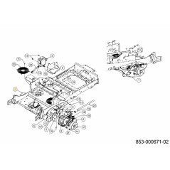 TRANSMISIÓN HIDRO IZQUIERDA 618-07873 ORIGINAL MTD | Newgardenstore.eu