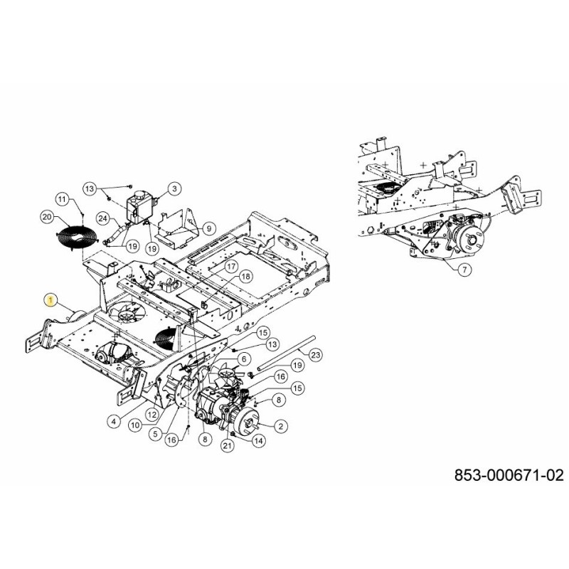 HYDRAULISCHES GETRIEBE LH 618-07873 ORIGINAL MTD