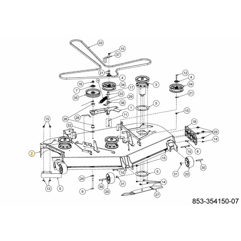 DECK ASSY. 603-07221ACY ORIGINAL MTD DECK ASSY. 603-07221ACY ORIGINAL MTD