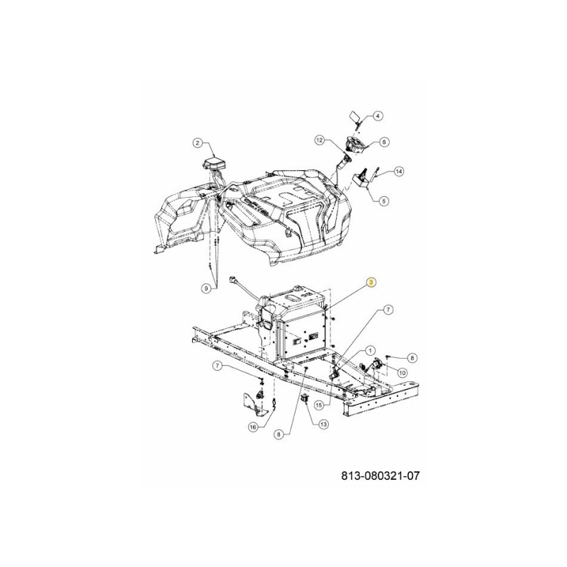 PANEL ASM MOTORSTEUERUNG 625-06230A ORIGINAL MTD