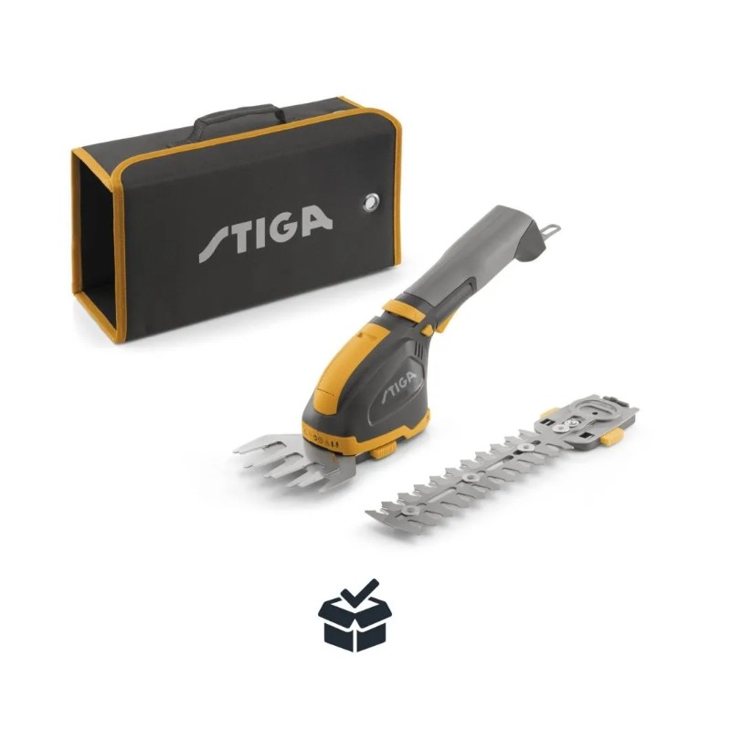 Tijera multifunción STIGA SGM 72 AE con batería de 2,5 Ah y cargador