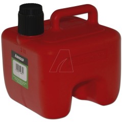 Bidón de combustible de 3 litros, rojo, apilable.