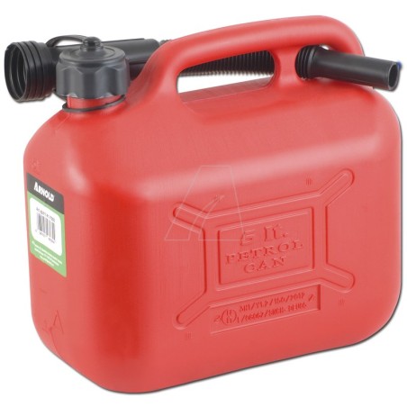 Bidón de combustible de 5 litros, rojo | Newgardenstore.eu
