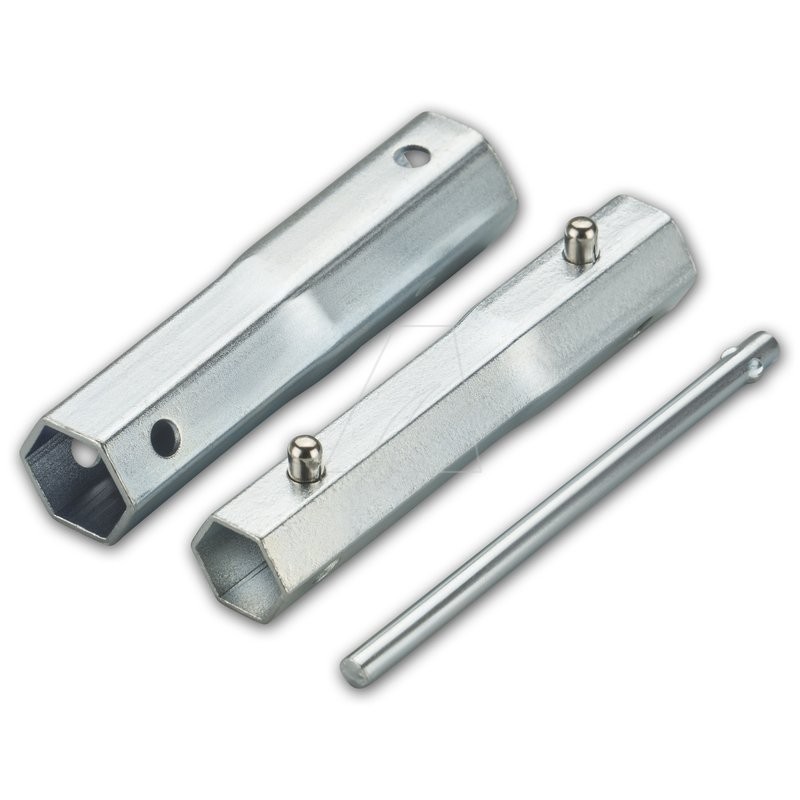 4-in-1 Zündkerzenschlüssel für 16, 18, 19 und 21 mm Sechskantköpfe.