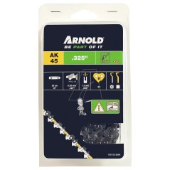 Cadena para motosierra de 0,325", 1,3 mm, 64 eslabones, con eslabón de seguridad, media cincel