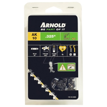 .325" Chainsaw Chain, 1.5mm, 66 Links, with Safety Link, Half Chisel | Newgardenstore.eu