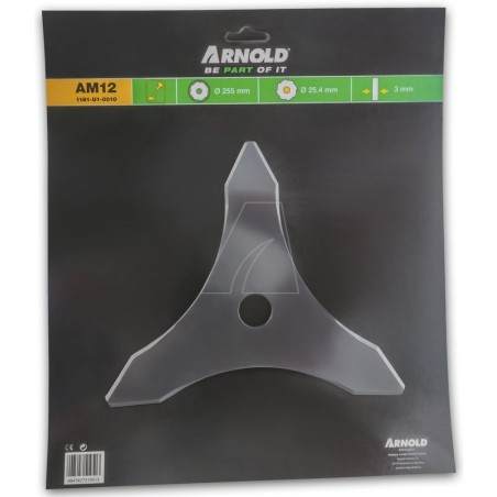 Cuchilla desbrozadora de 25,5 cm para uso forestal - orificio de 25,4 mm | Newgardenstore.eu