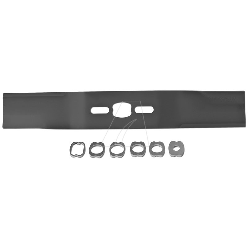 Cuchilla universal de 38 cm para cortacéspedes de gasolina.