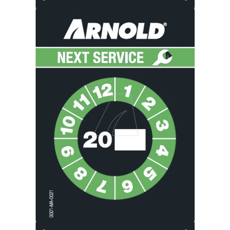 "ARNOLD" service sticker