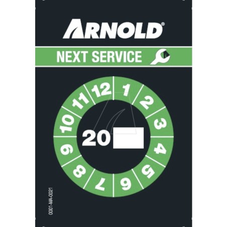 Adesivo servizio "ARNOLD" | Newgardenstore.eu