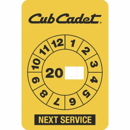Adesivo di servizio "Cub Cadet" | Newgardenstore.eu