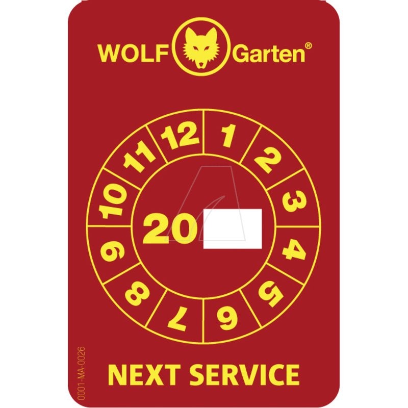 Autocollant de service « WOLF-Garten »