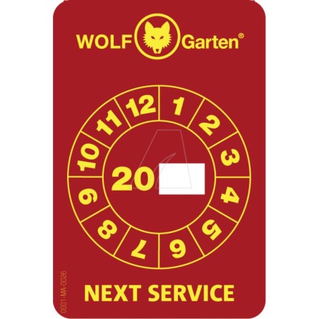 „WOLF-Garten“-Serviceaufkleber | Newgardenstore.eu