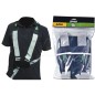 Double shoulder strap for brush cutters